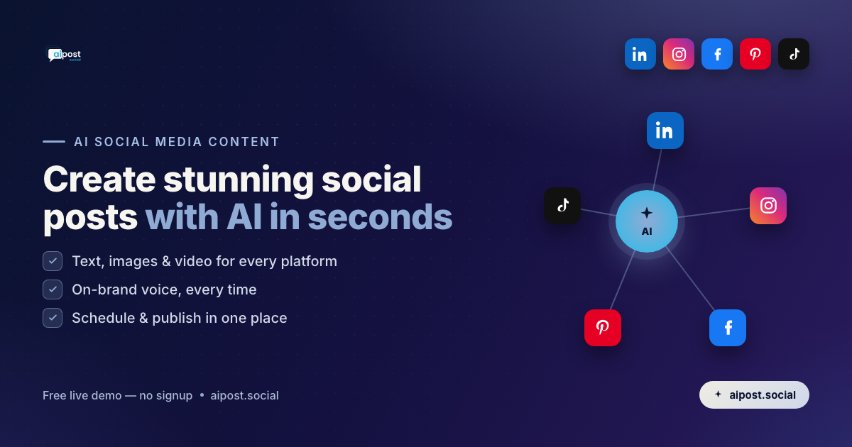 aipost.social — Free AI Post Generator for Social Media